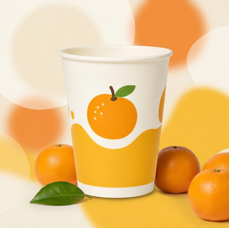 Citrus Splash Disposable Paper Cups