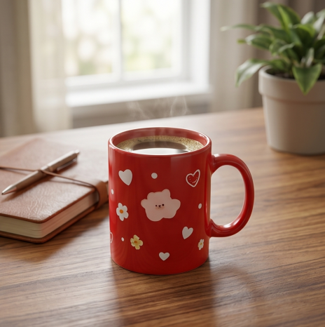 Sweetheart "Hug Me" Red Ceramic Mug