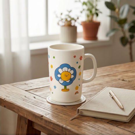 Chirapany "Smile Everyday" Tall Ceramic Mug