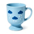Little Raincloud Pedestal Ceramic Mug