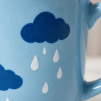 Little Raincloud Pedestal Ceramic Mug