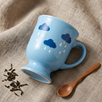 Little Raincloud Pedestal Ceramic Mug