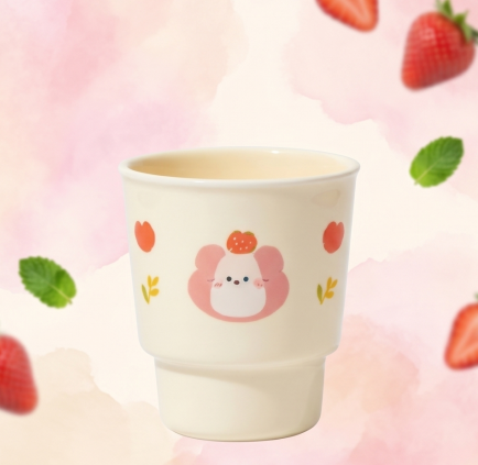 Kawaii Strawberry Bear Stackable Cup