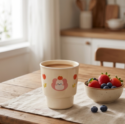 Kawaii Strawberry Bear Stackable Cup