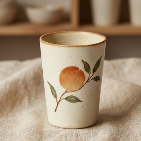 Rustic Orchard Speckled Ceramic Tumbler