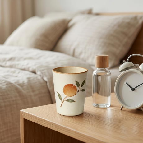 Rustic Orchard Speckled Ceramic Tumbler