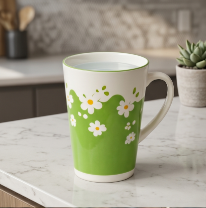 Spring Daisy Two-Tone Ceramic Mug