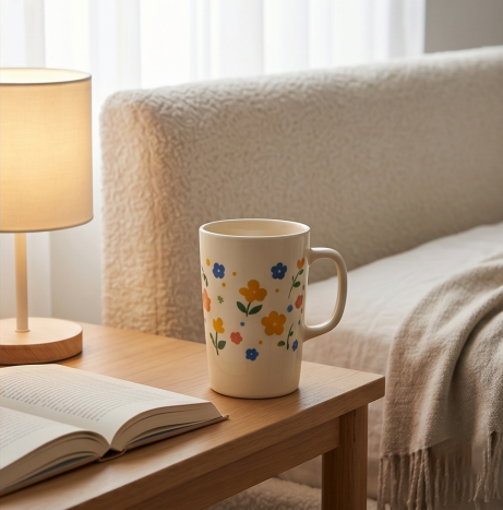Wildflower Garden Tall Ceramic Mug