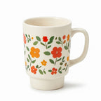 Vintage Bloom Stackable Ceramic Mug